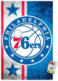 NBA Philadelphia 76ers - Logo 15 Wall Poster with Push Pins, 22.375 x 34