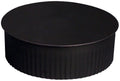 Imperial BM0152 Black Stove Pipe Clean Out Tee Cap With Crimp, 24 Gauge, 7 In. - Quantity 1