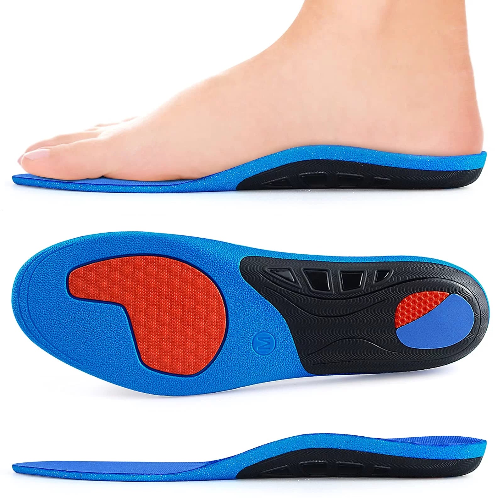 DACAT Work Insoles Gel Boot Insoles for Work - Plantar Fasciitis Insoles for Standing All Day - Orthotics Distribute Foot Pressure Helps Relieve Heel Pain, Heel Spurs, Plantar Fasciitis ( One Pair)