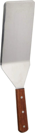 3 X Extra-Large, 16-Inch Long, Grill Spatula, Spatula, Barbecue BBQ Spatula, W/Cutting Edge, Solid Stainless Steel, Riveted Smooth Wood Handle,  Grad