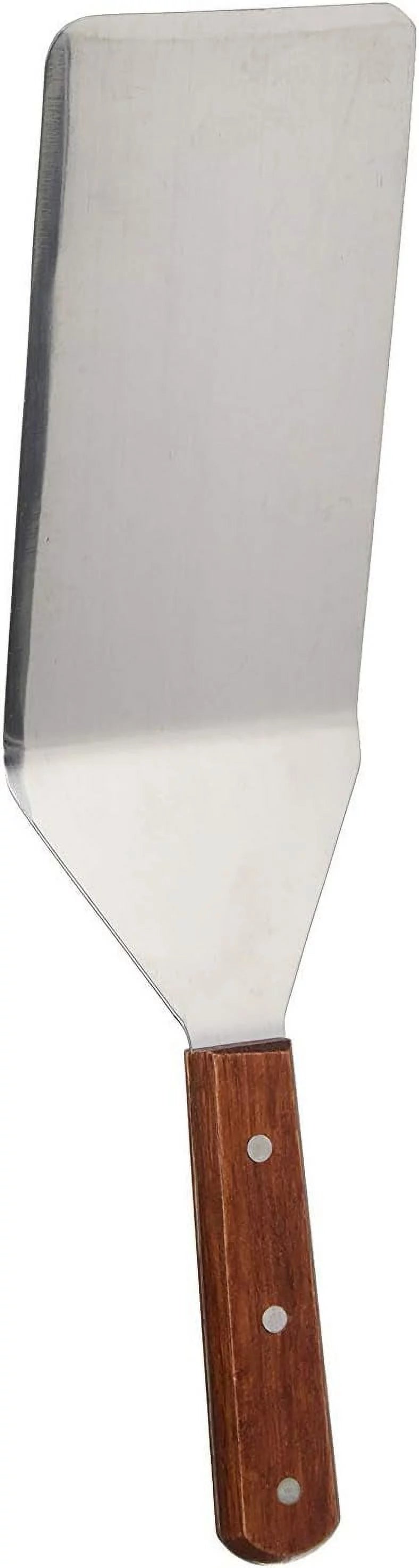 3 X Extra-Large, 16-Inch Long, Grill Spatula, Spatula, Barbecue BBQ Spatula, W/Cutting Edge, Solid Stainless Steel, Riveted Smooth Wood Handle,  Grad
