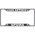 Fanmats 14892 San Antonio Spurs Chrome Metal License Plate Frame 6.25inx 12.25in