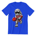 Men's Bulls Astronaut Basketball Player Soft Cotton Adult T-Shirt