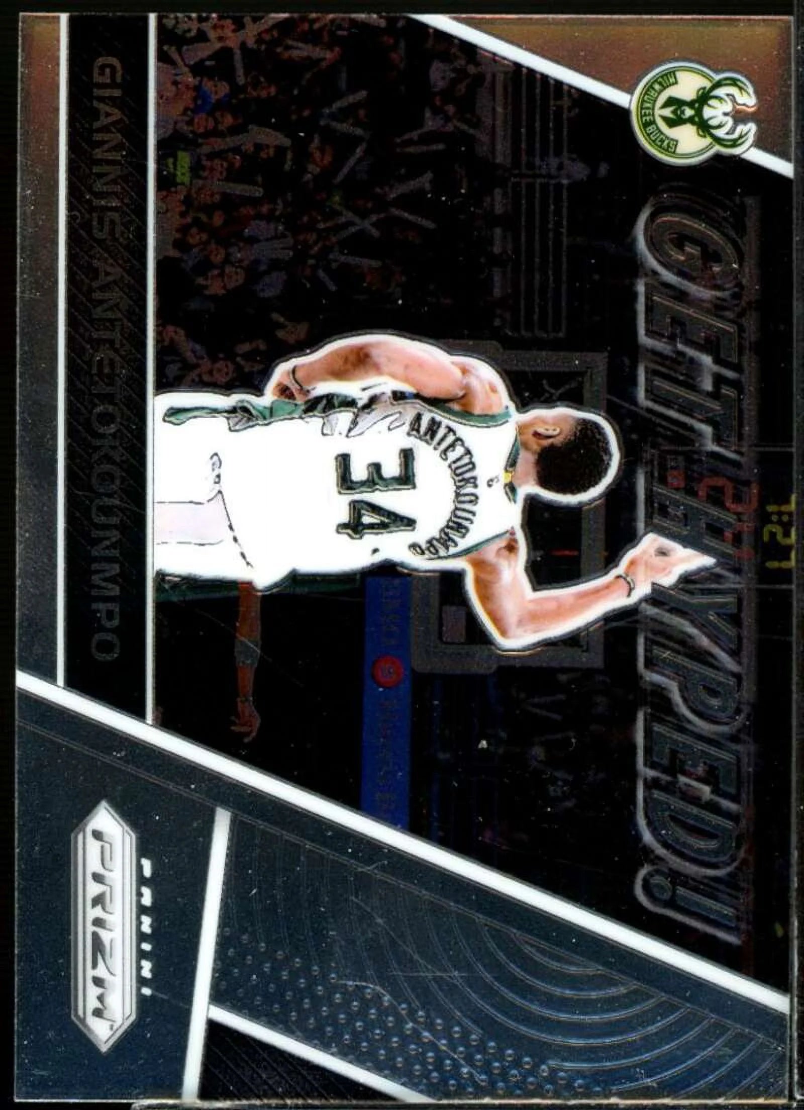 Giannis Antetokounmpo Card 2017-18 Panini Prizm Get Hyped! #16