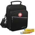 MEDMAX Insulin Cooler EpiPen Carrying Case Insulated, Travel Medication Diabetes Supplies Organizer Bag with Shoulder Strap for Asthma Inhaler, Auvi-Q, Allergy Medicine Essentials, Black