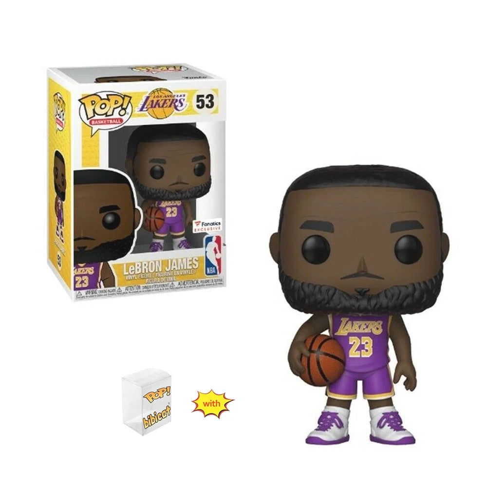 funkoD-Sports LEBRON JAMES 53# POP ! Up Model Toys Collections, Vinyl  Birthday gift collectible names (+Plastic protective shell)