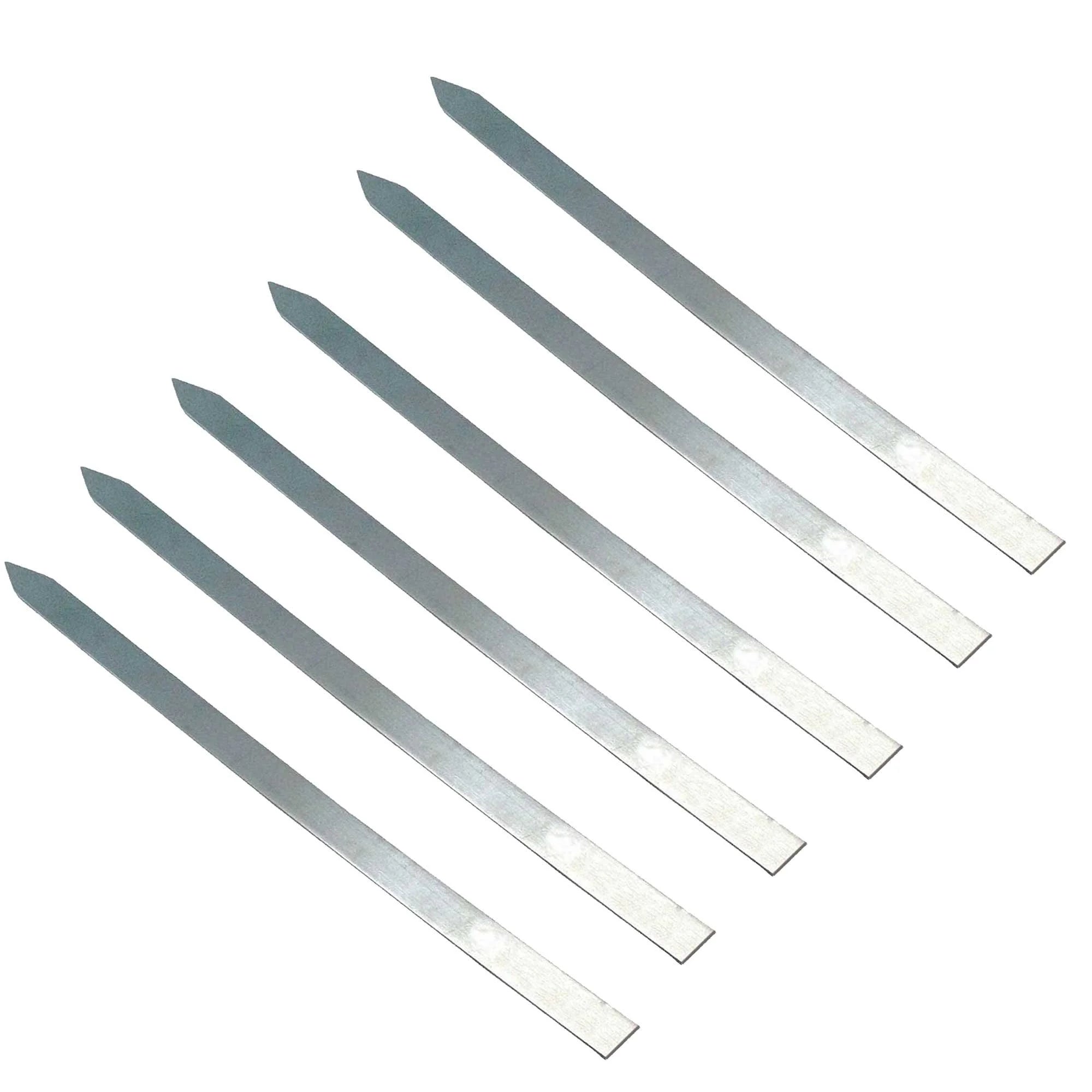 Barbecue Skewer 1/2 Inch Wide x 27 Inch Long Brazilian Style Turkish Persian Kabob All Metal BBQ Grill Meat Fish Vegetables 6