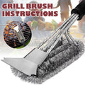 BBQ Grill Brush Scrubber Barbecue Cleaning Tool Stainless Steel Wire