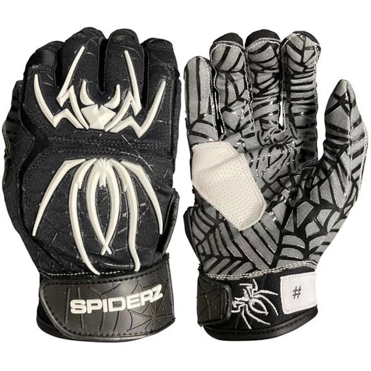 Spiderz 2022 Hybrid Series Men's Baseball Batting Gloves (Pair)