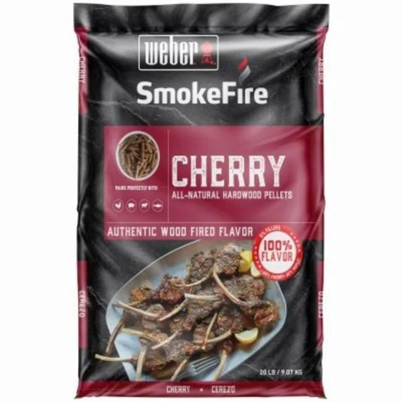 Weber Smokefire 20 Lbs Bag Cherry All-Natural Hardwood Pellets