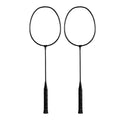 2x Badminton Rackets Set Playing Double Racquets for Games Indoor Backyards Supplies Players