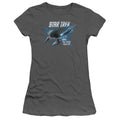 Star Trek - The Final Frontier - Juniors Teen Girls Cap Sleeve Shirt - XX-Large