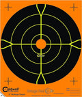 Caldwell Orange Peel Bullseye Targets with Flake Off Material, Strong Adhesive and Multiple Sizes for Outdoor, Range, Shooting and Hunting