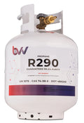 Best Value Vacs High-Purity 20LB Propane Tank R290 - USA-Sourced Propane Fuel - Guaranteed 99.5% Purity - Brass 1/4 JIC Flare Adapter - DOT-Approved Propane Gas Tank - Clean, Odorless, Colorless Gas