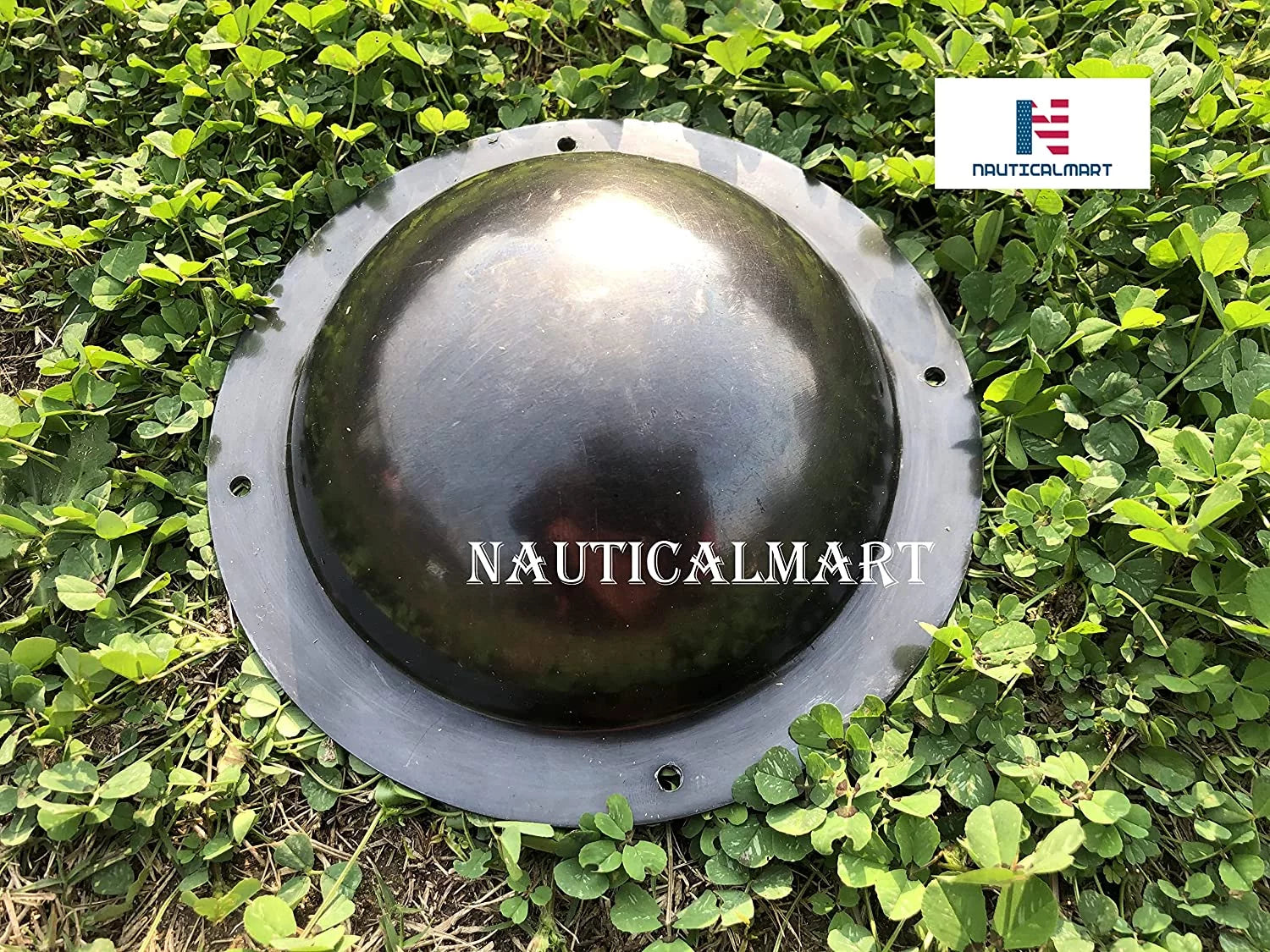 NauticalMart Shield Boss Blackened Finish