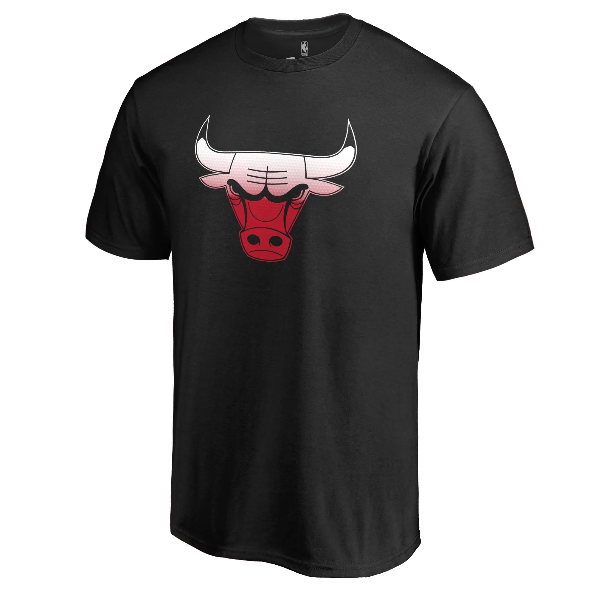 Men's Fanatics Branded Black Chicago Bulls Gradient Logo T-Shirt