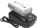 Snow Joe + Sun Joe 24V-2AMP | 24-Volt iON+ Starter Kit | W/ 2.0-Ah Battery and Quick Charger (Open Box)