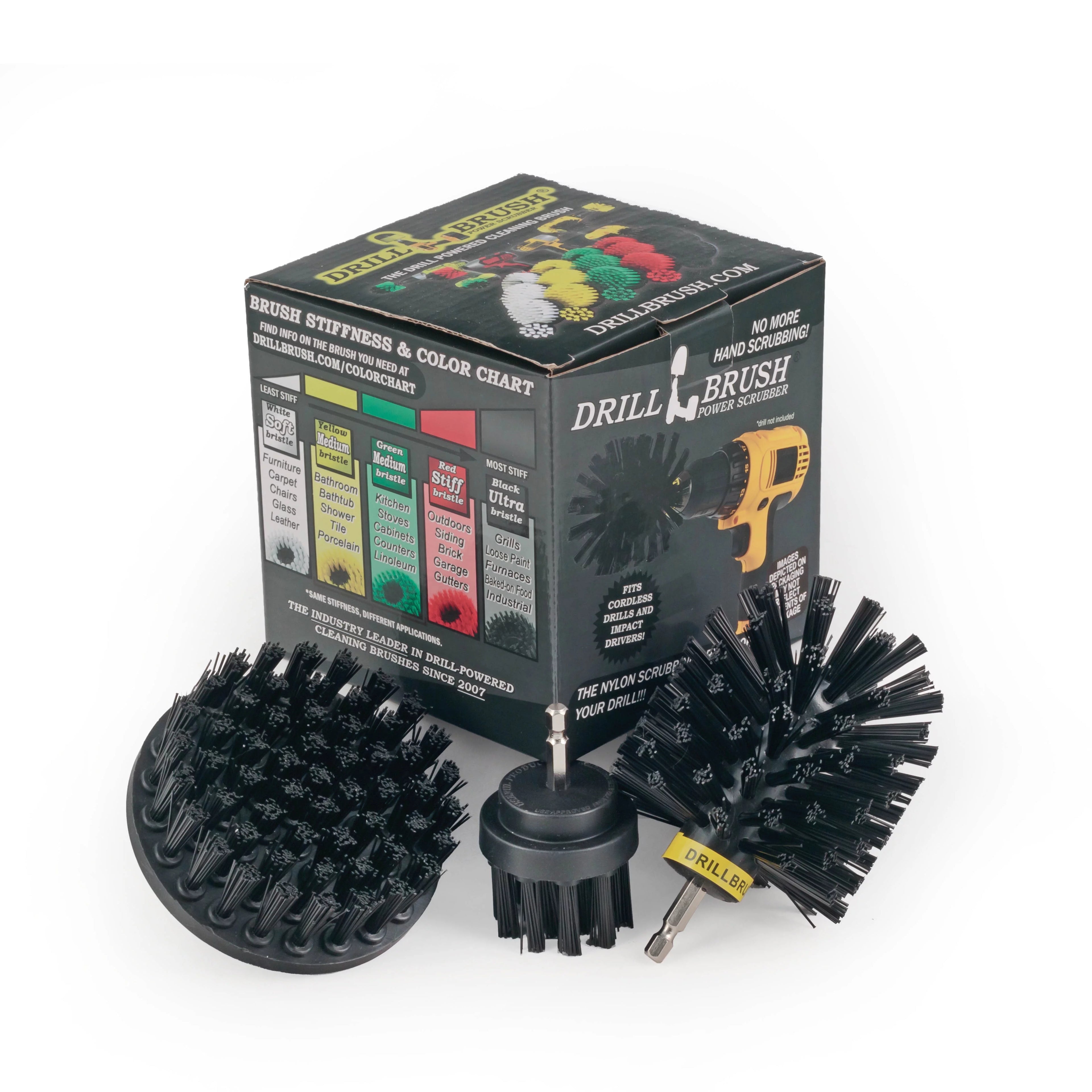 Cleaning Accessories - Industrial Brush - Baked on Food Remover - Electric Smoker - Smokers and Grills - Drill Brush - BBQ Cleaning Kit - Rust Remover - Hard Water, Calcium, Mineral, and Stain Remover