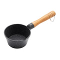 kowaku Kitchen Small Milk Pan Small Saucepan Small Cookware Coffee Milk Warmer Portable Multifunctional for Home Camping Restaurant Black