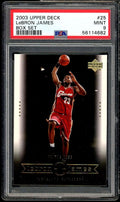 LeBron James Rookie Card 2003 Upper Deck LeBron James Box Set #25 PSA 9
