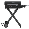 Charbroil? 22 Performance Series? Folding Cart 2 Burner Portable Propane Gas Griddle