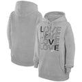 Women's G-III 4Her by Carl Banks  Heather Gray San Antonio Spurs Basketball Love Fleece Pullover Hoodie