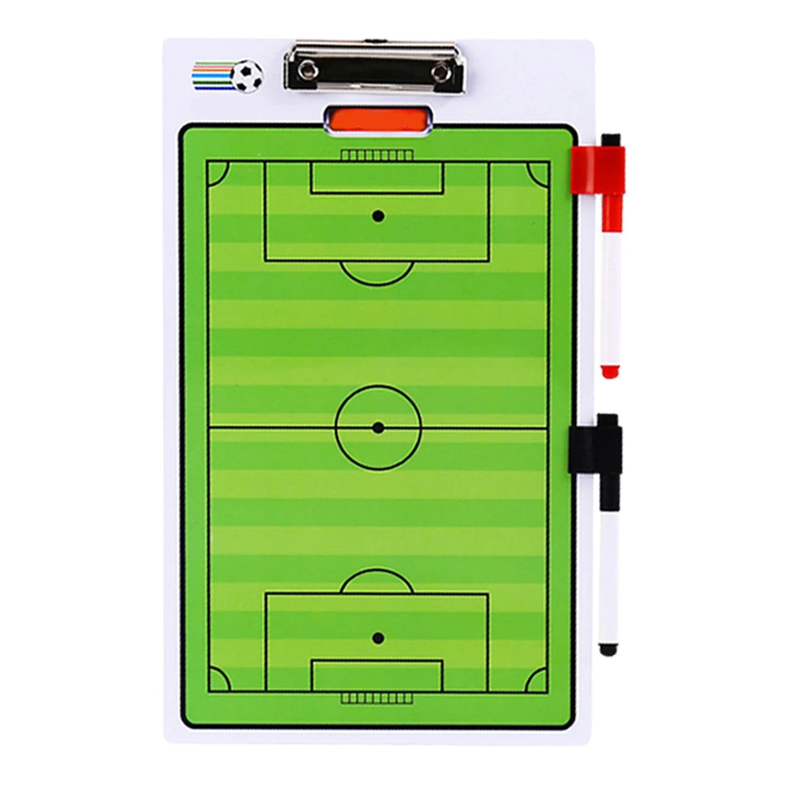 AMLESO Ball Coaching Board Display Board Coaches Clipboard Teaching Assistant Sports Erasable Portable Strategy Board for Techniques Soccer