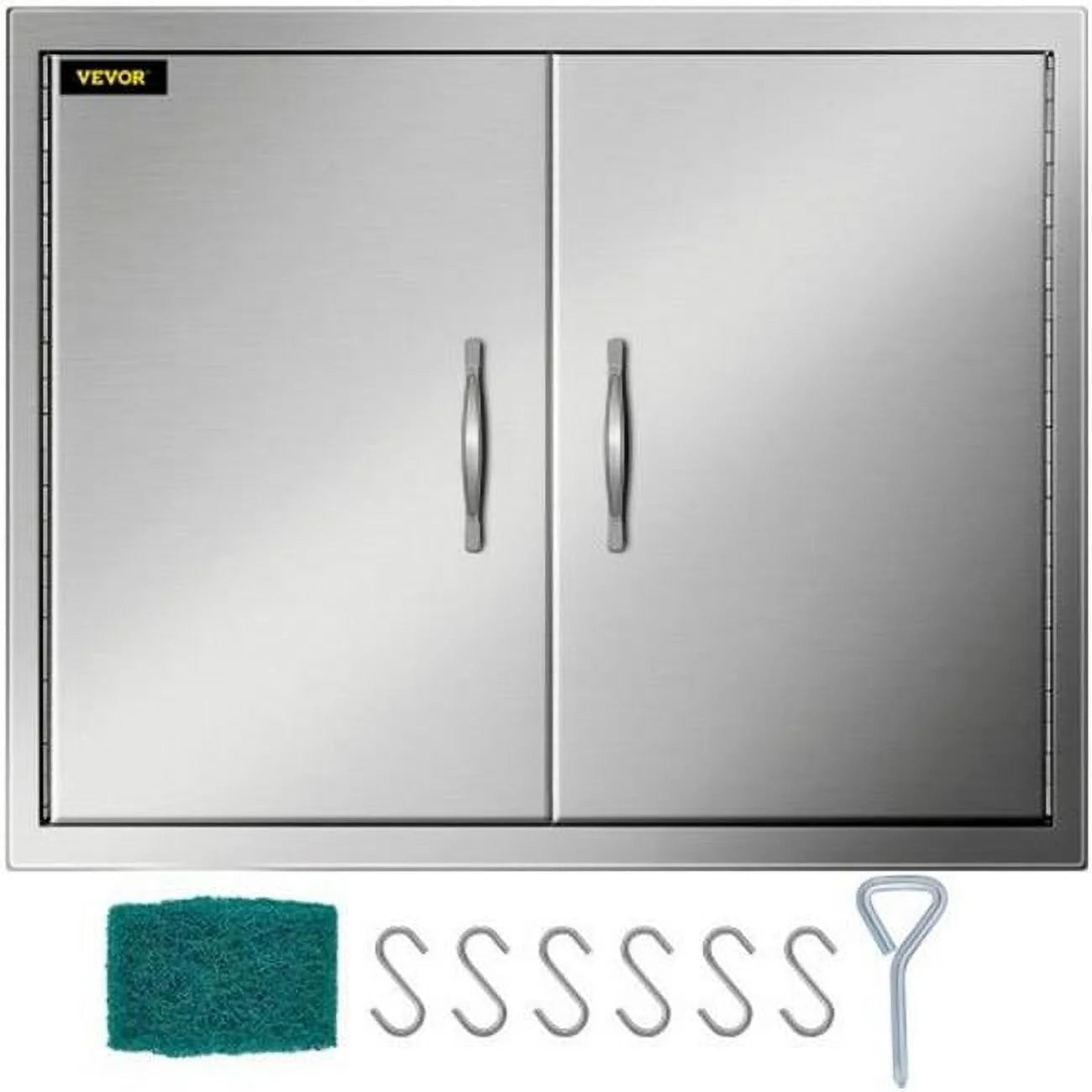 Vevor  30.5 x 21 in. Outdoor Kitchen Access Wall Construction Stainless Steel Flush Mount for BBQ Island