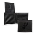 San Antonio Basketball Spurs Black Bilfold Wallet with clear ID display