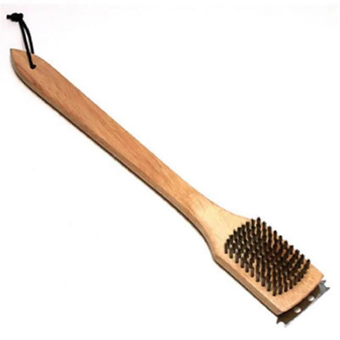 43004 18 in. Wooden Handle Grill Brush