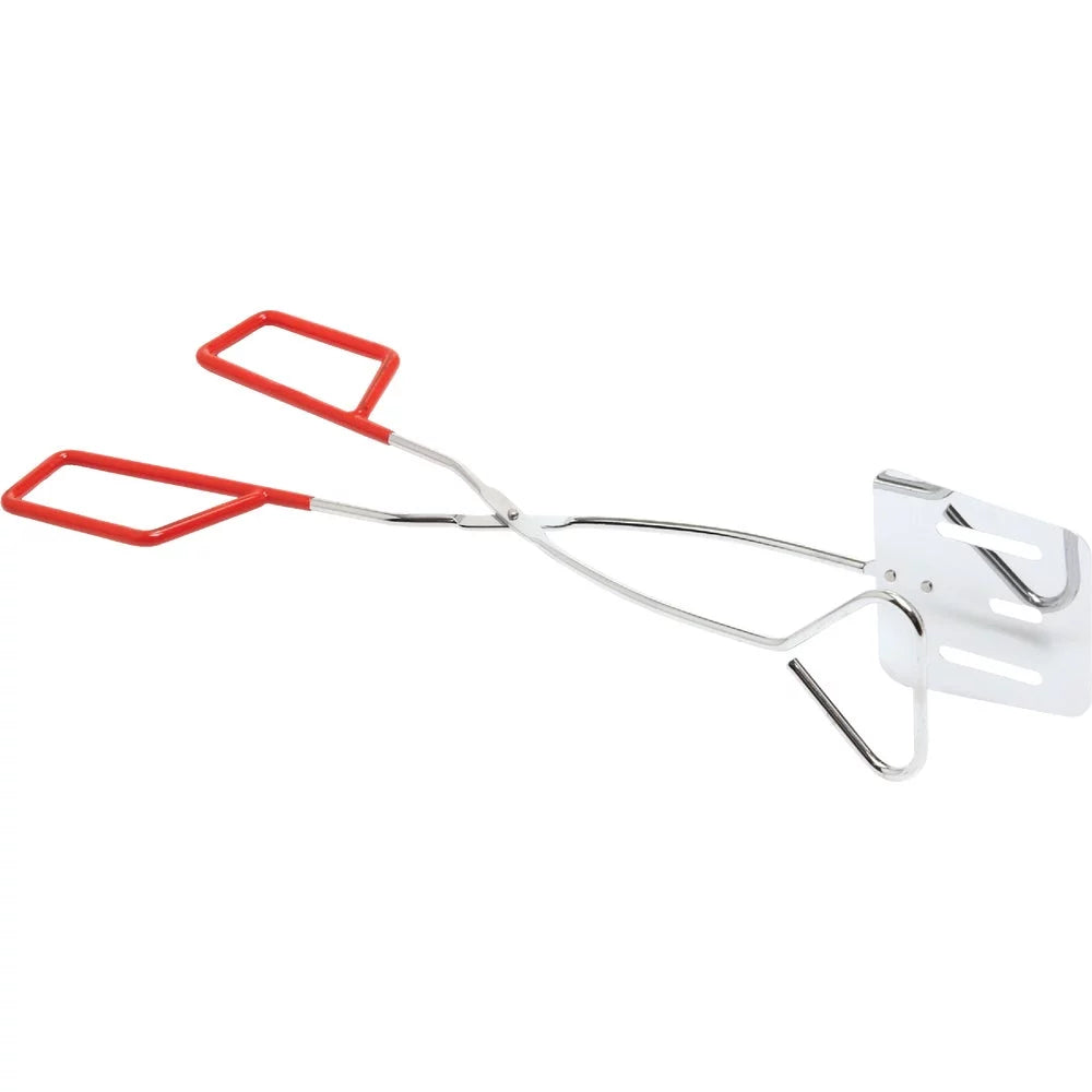 1PACK GrillPro Chrome Spatula-Fork Barbeque Tongs