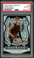 LaMelo Ball Rookie Card 2020-21 Panini Prizm Draft Picks Silver Prizm #83 PSA 10