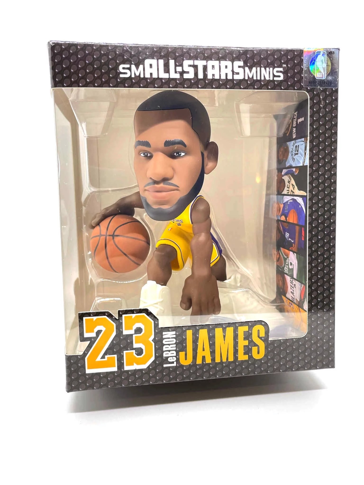 SmALL-STARS MINIs collection: Lebron James NBA Basketball 6 Figurine- with Custom Art Insert