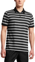 nike men's court dry striped tennis polo