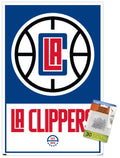 NBA LA Clippers - Logo 21 Wall Poster with Pushpins, 14.725 x 22.375