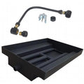27 in. Powder Coated Burner Island Kit, Natural Gas
