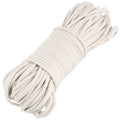 KINJOEK 328 FT 1/4 Inch Natural Cotton Rope White Craft Clothesline Cord