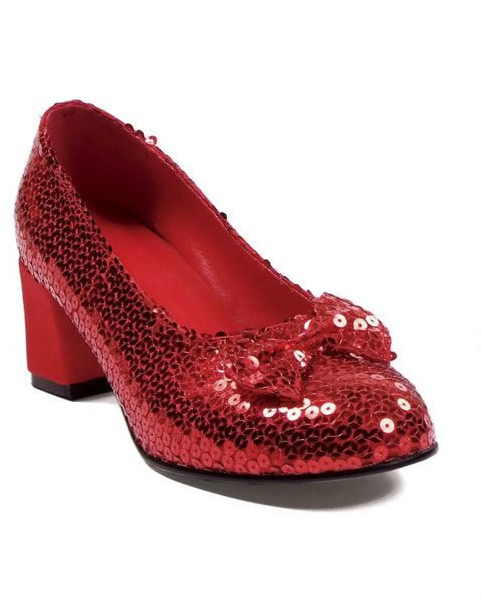 2 Heel Women Sequined Shoe