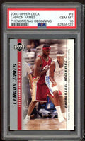 LeBron James Rookie Card 2003 Upper Deck Phenomenal Beginning #9 PSA 10