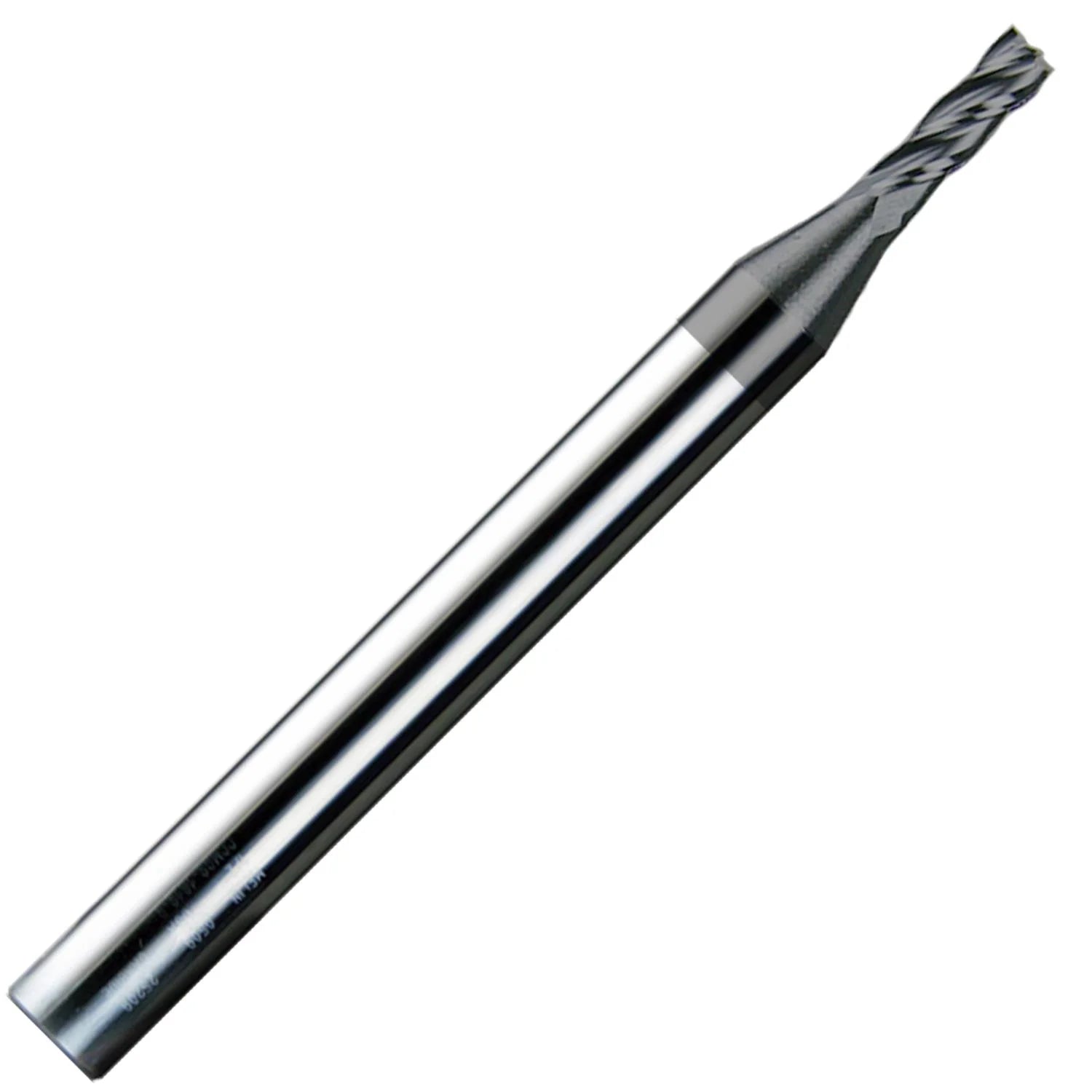 3/64 Diameter 4 Flute Single End 30¡ã Carbide End Mill ALTiN Coated,1/8Length of Cut, 1/8 Shank, 1-1/2 OAL