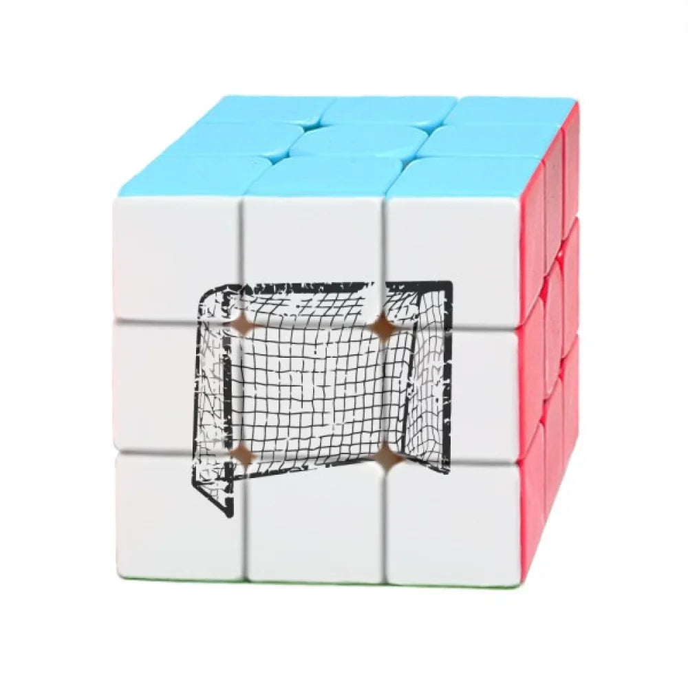 Black Football Door Net Pattern Magic Cube Puzzle 3x3 Toy Game Play