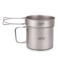 Lixada Titanium cup kit,350ml Fry Pan 1100ml Pot 350ml Fry Pan Handles Pot Cookset Outdoor Cookware Outdoor Cookware Set Cookware Set 1100ml Pot 350ml Fry Outdoor Cookware Set 1100ml Pot