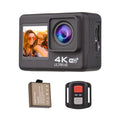 Radirus 4K60FPS Ultra High Definition WiFi Action Camera, Dual Screen, 170¡ã Wide Angle, 30 Meters Waterproof, Sports Camera with Mounting Accessories Kit, Black
