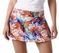 Queen of the Court Splatter Paint Tennis Skirt Althetic Skort Made in US Size XS 2-4
