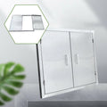 28 x 24 BBQ Double Door Outdoor Kitchen Stainless Steel Access BBQ Island USA