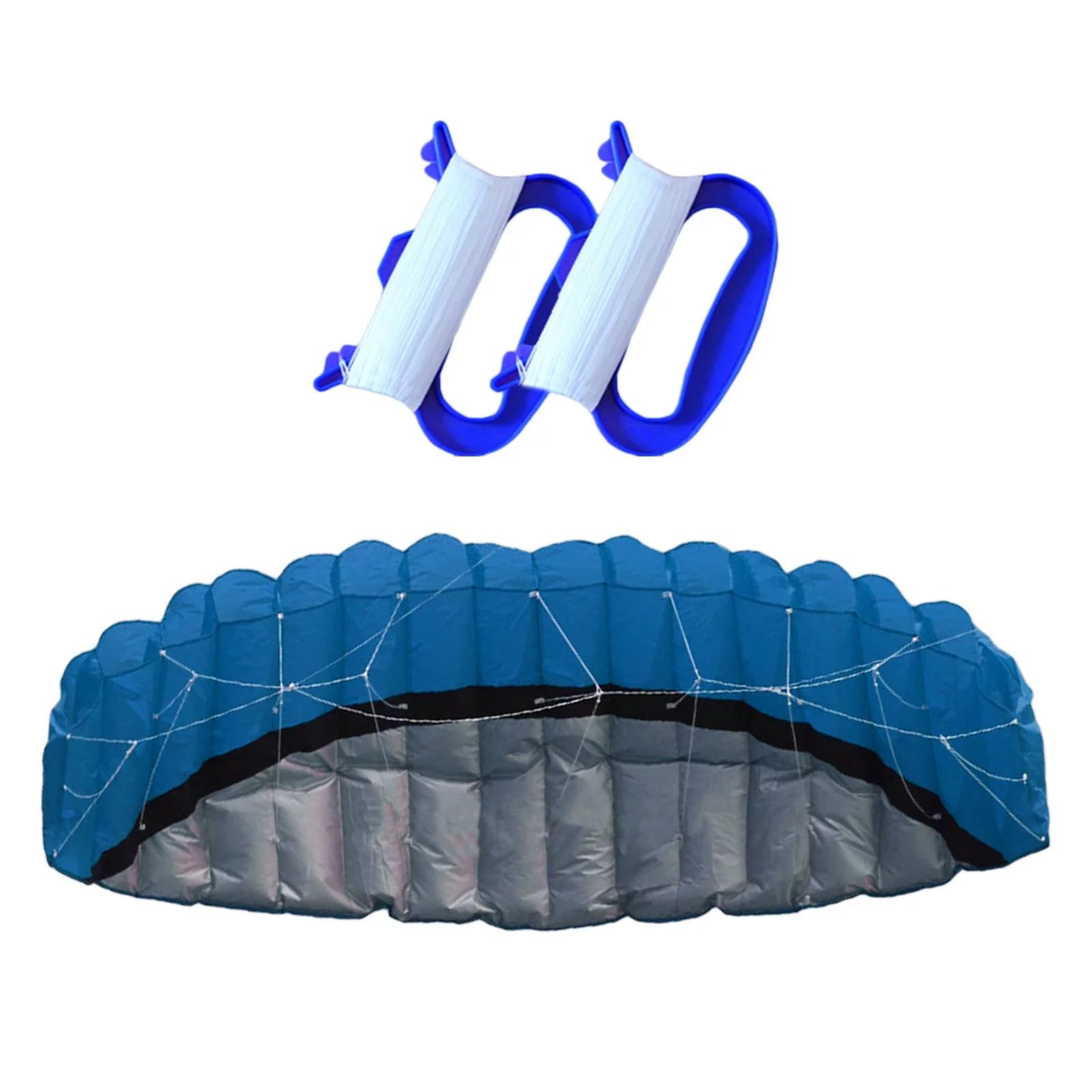 Adults urfing Trainer Wing, Durable Beach Summer Double Lines Trick , Outside Toys Sport Games Flying Wing - Blue