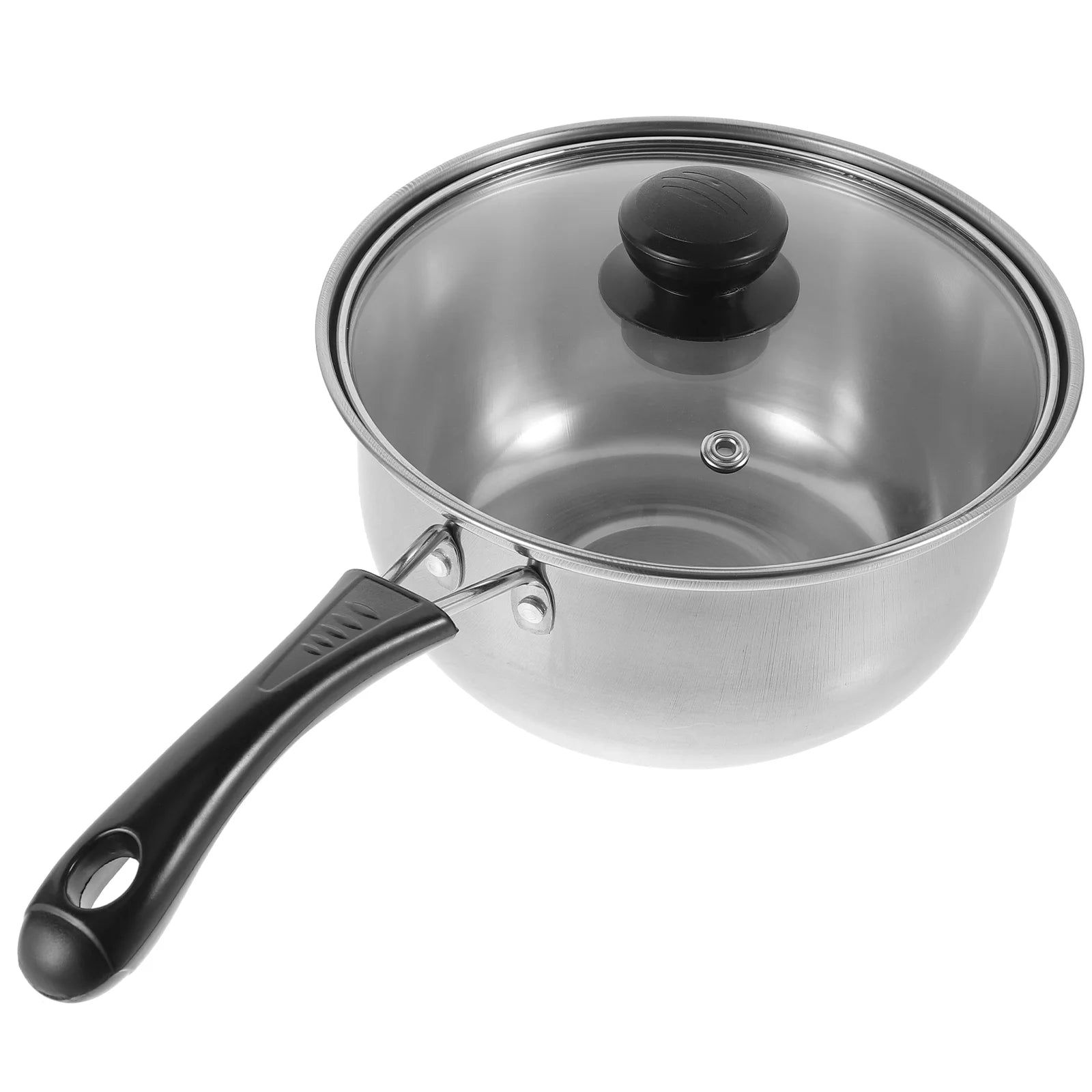 Qumonin Multi-function Milk Pot Non-stick Saucepan Covered Cooking Pot Stovetop Milk Pot Food Heating Pot