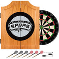 San Antonio Spurs NBA Wood Dart Cabinet Set