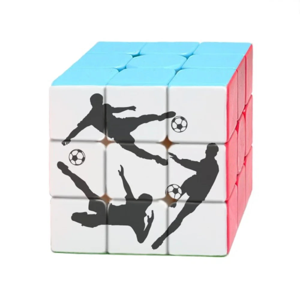 Surround Soccer Football Outlines Sports Magic Cube Puzzle 3x3 Toy Game Play