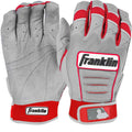 Franklin Adult CFX Pro Batting Gloves, size S Grey/Red